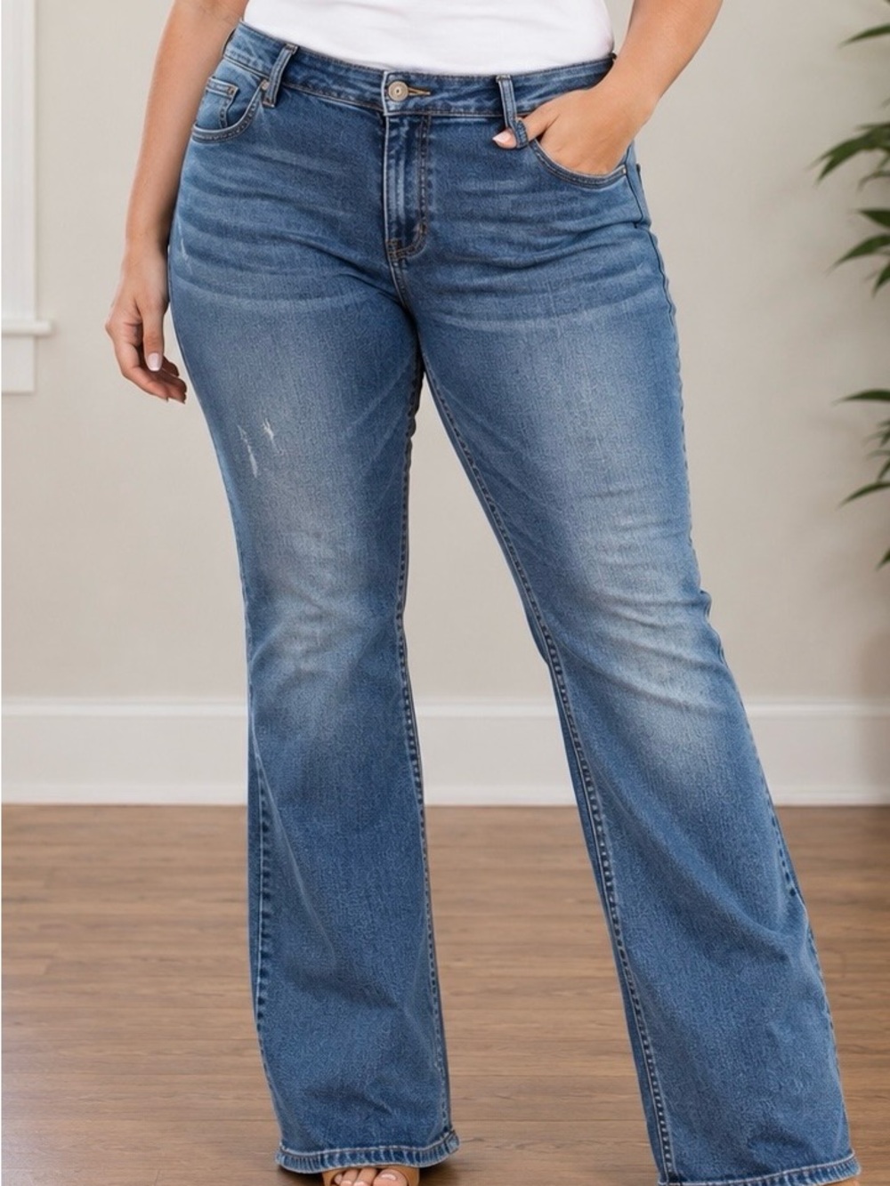 American Eagle Artist Jeans Size 14 Long Low Rise Bootcut Flare Denim